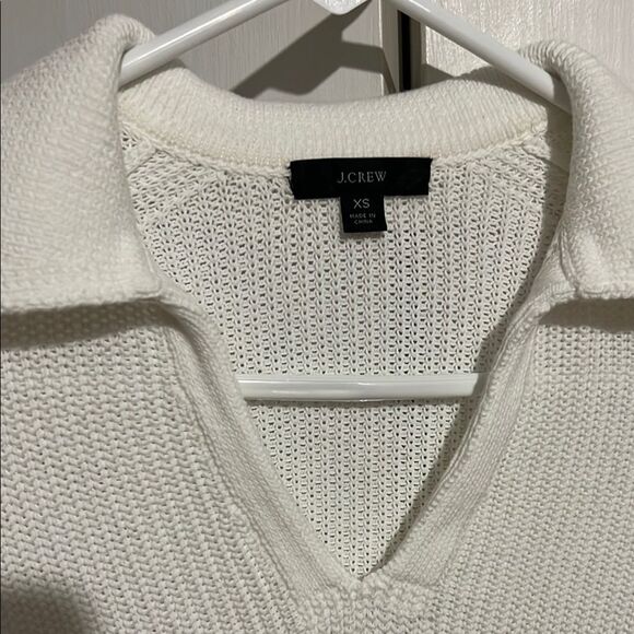 J.Crew Elegant White Knit Sweater XS - Picture 5 of 11